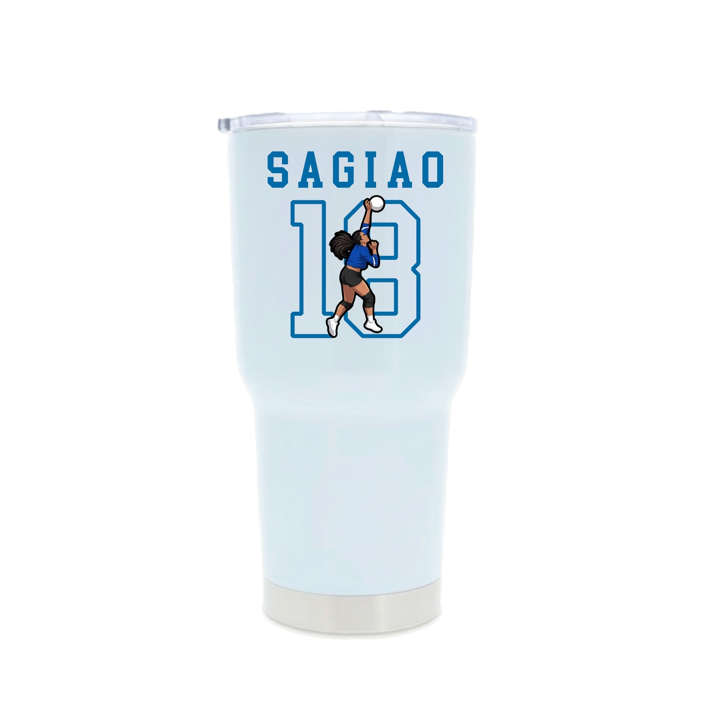 30oz Stainless Steel Tumbler — Shirsey in White