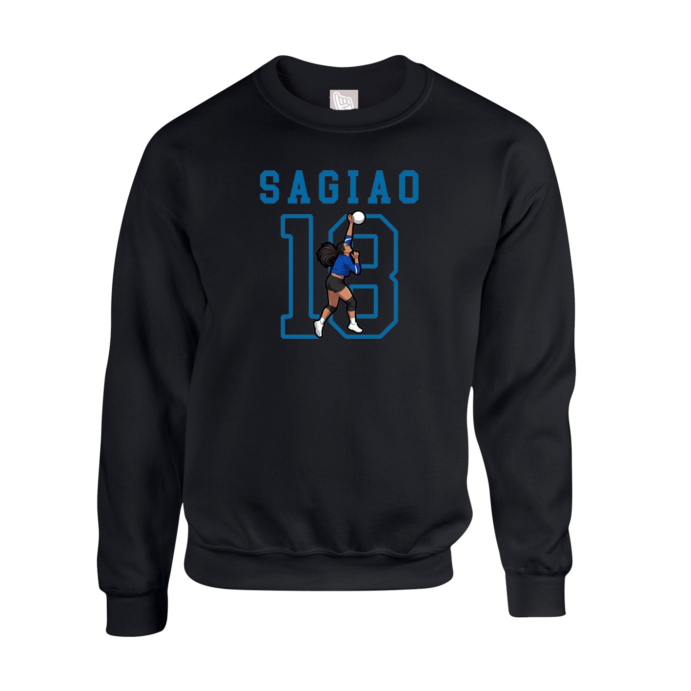 Fleece Crew — Shirsey in Black