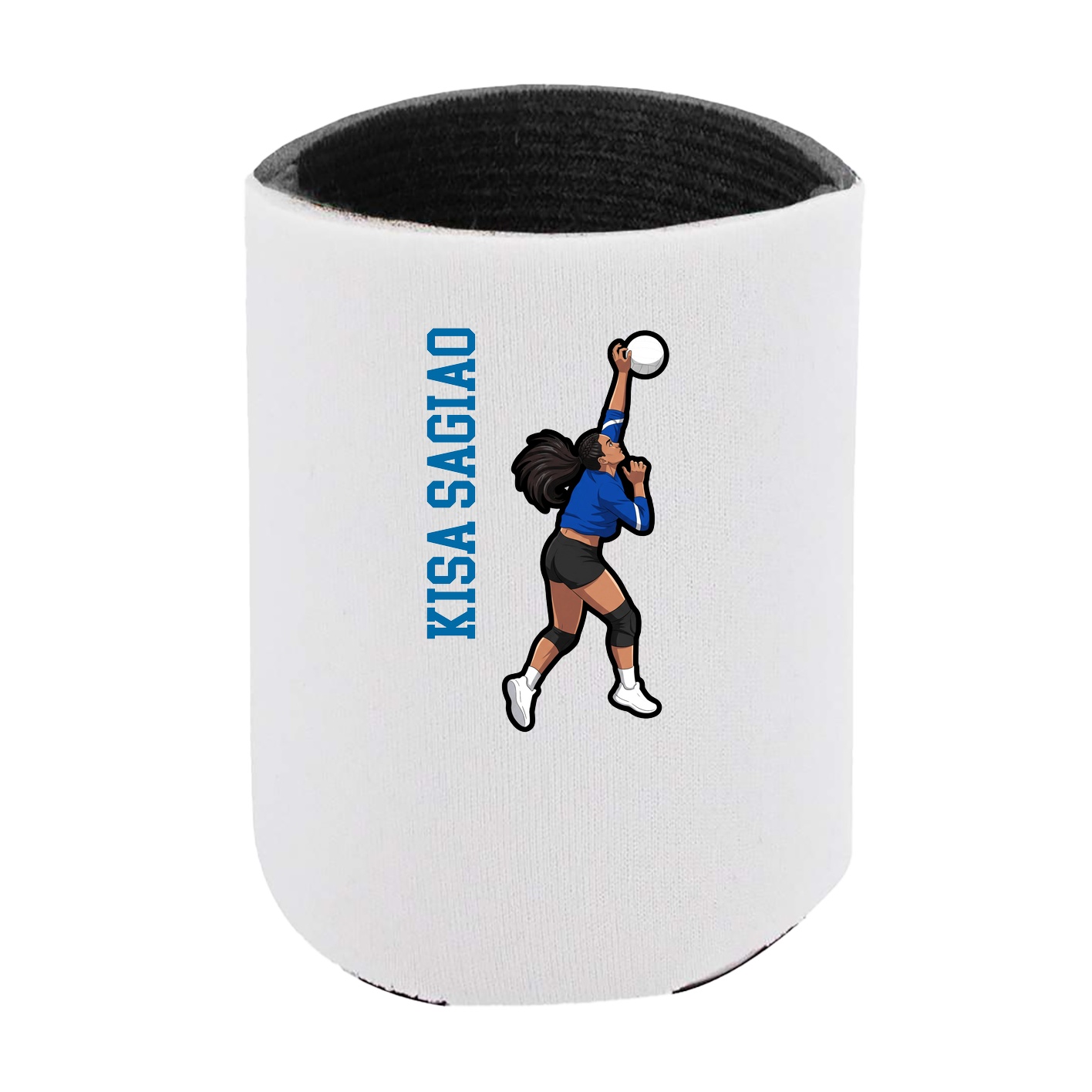 Can Holder — Name Vertical in White