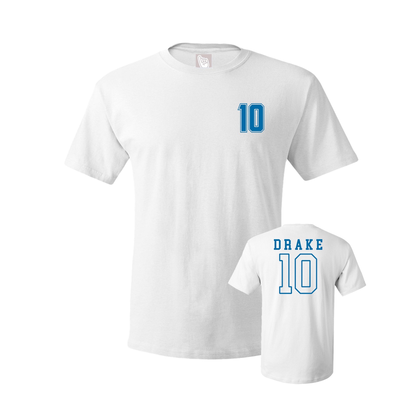 Youth Tee — Chest Back in White