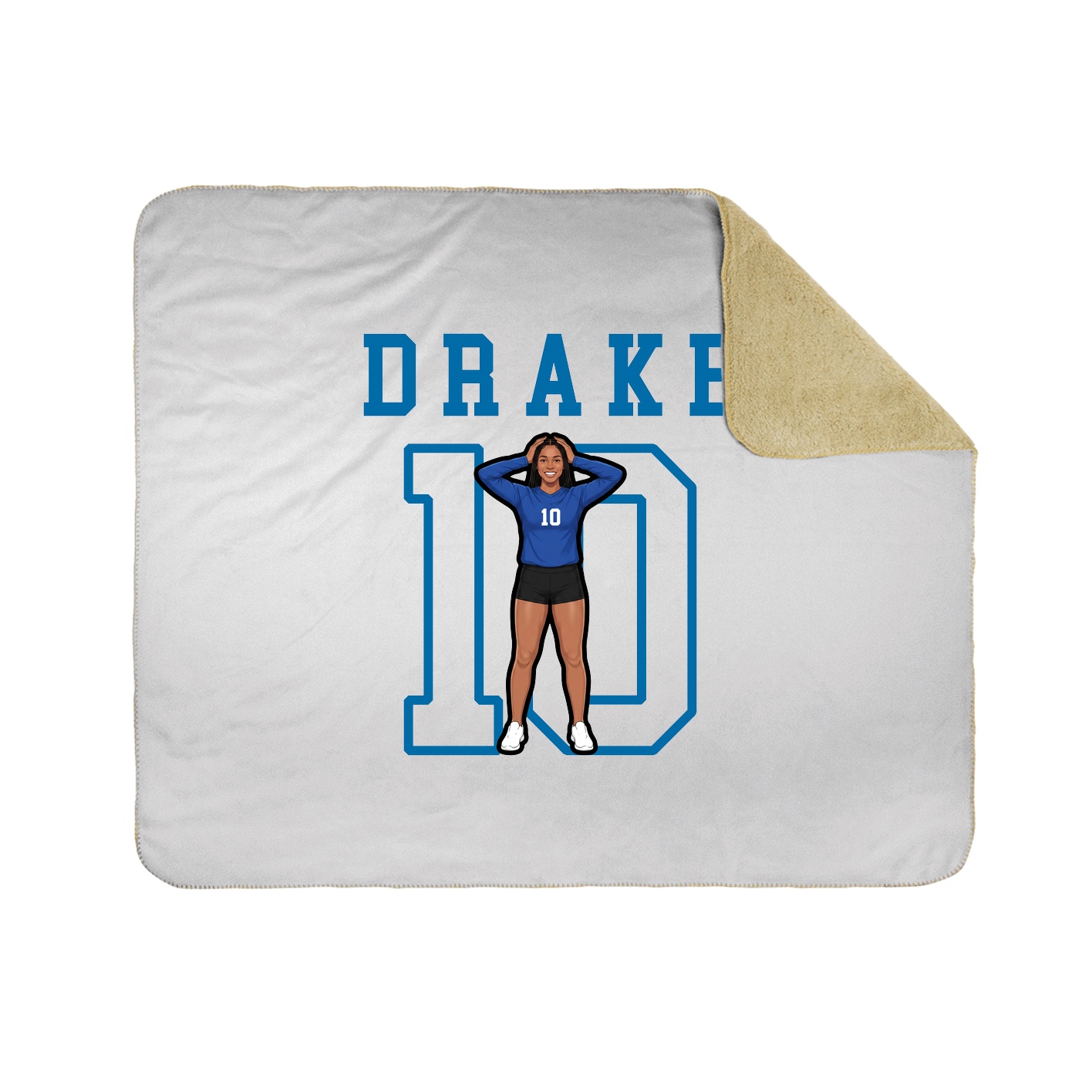 Throw Blanket — Shirsey in White