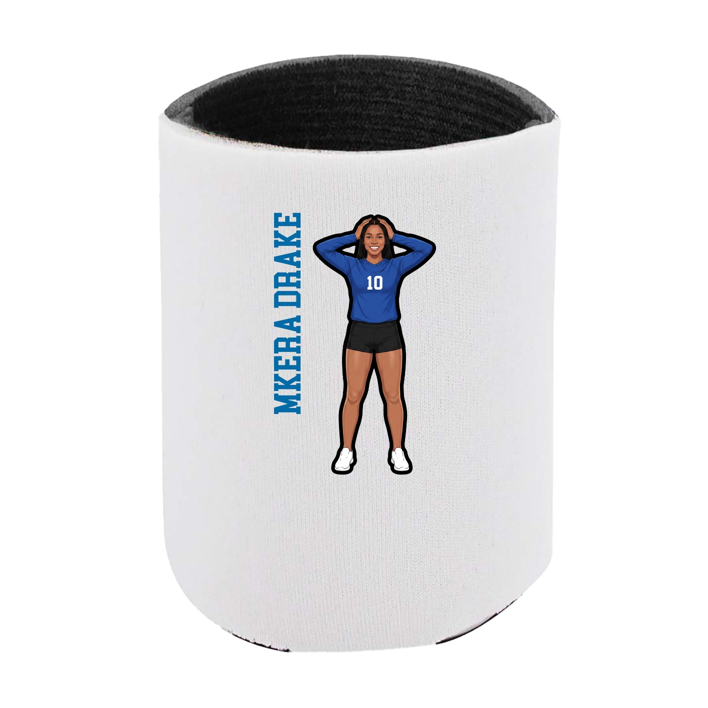 Can Holder — Name Vertical in White