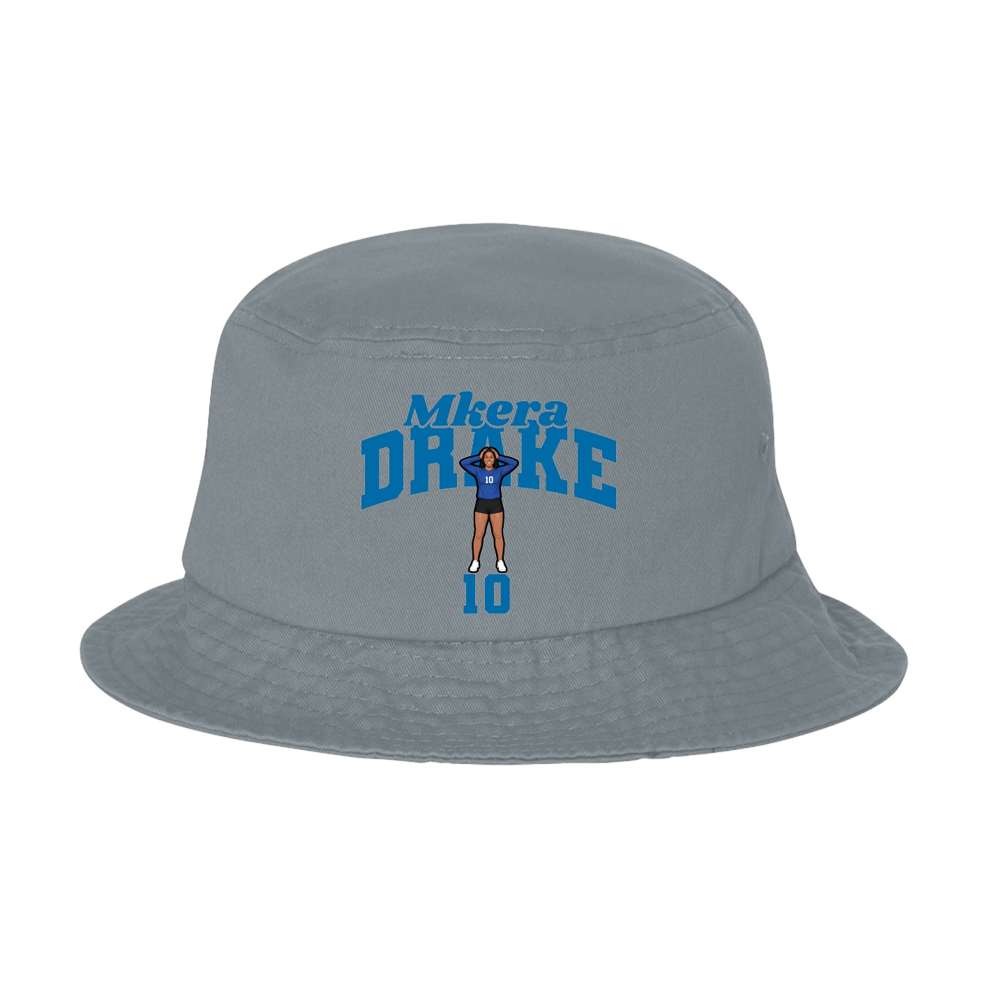 Bucket Cap — Signature Arch in Grey