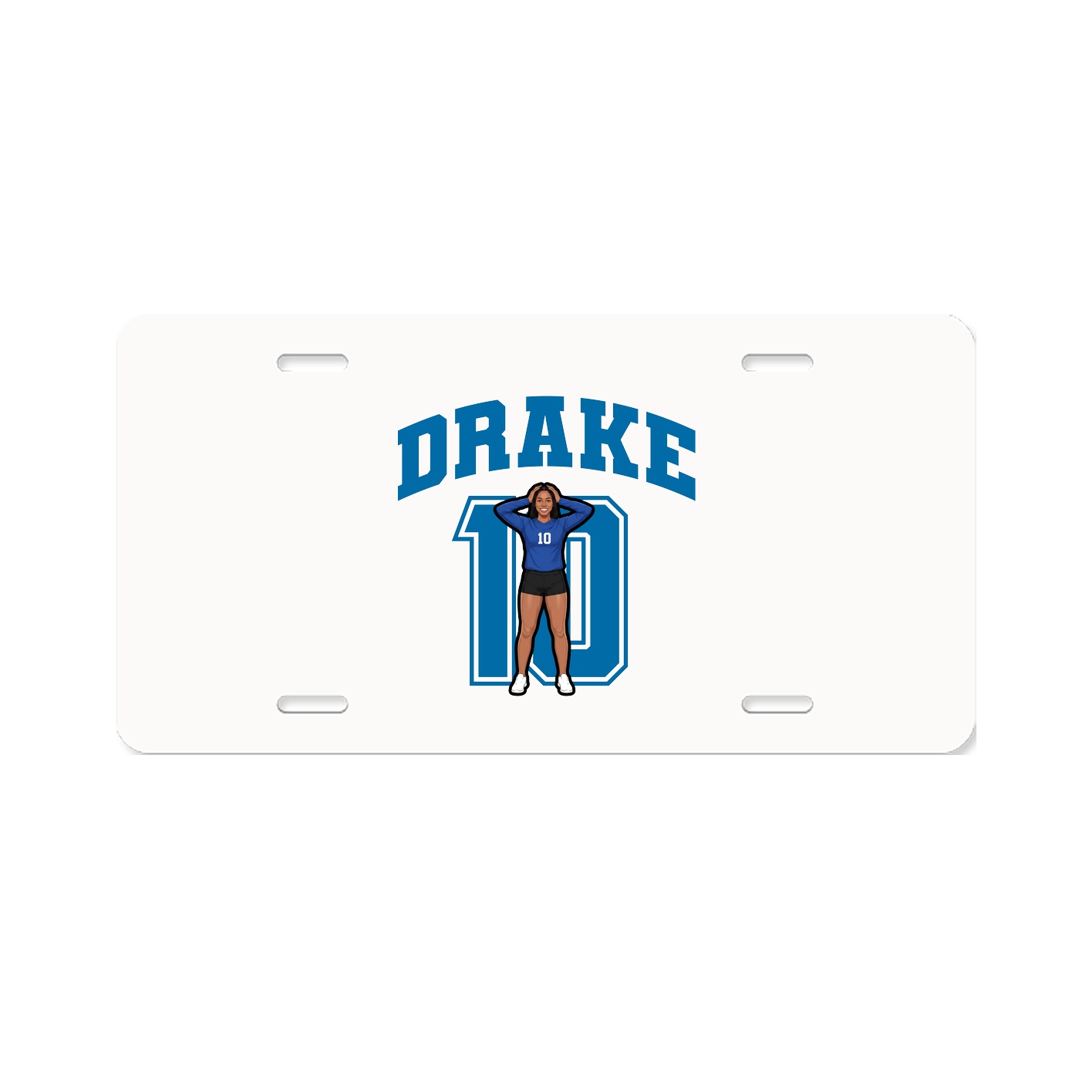 License Plate — Number in Classic