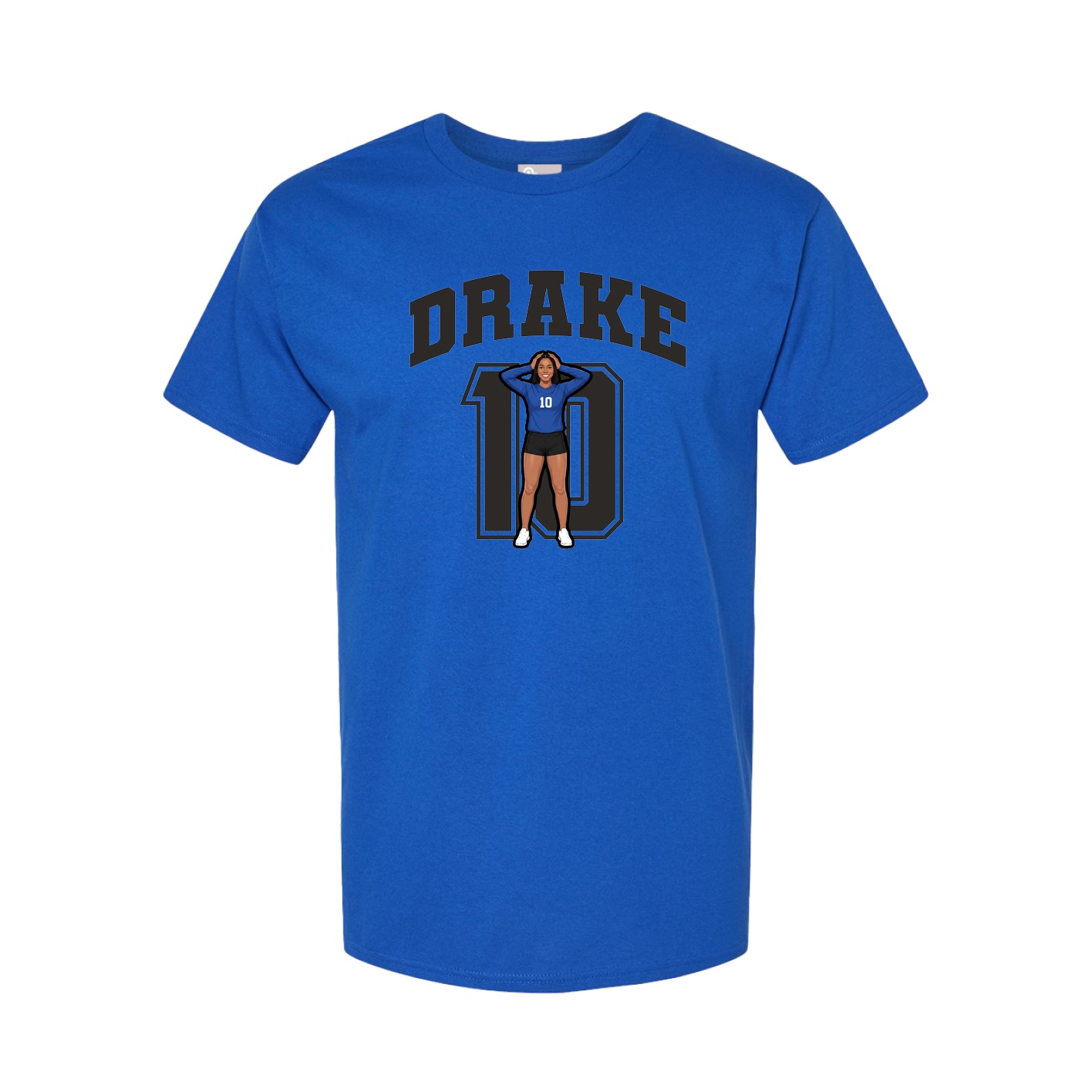 Youth Tee — Number in Royal