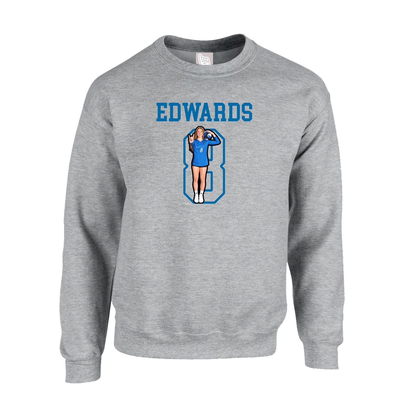 Fleece Crew — Shirsey in Grey