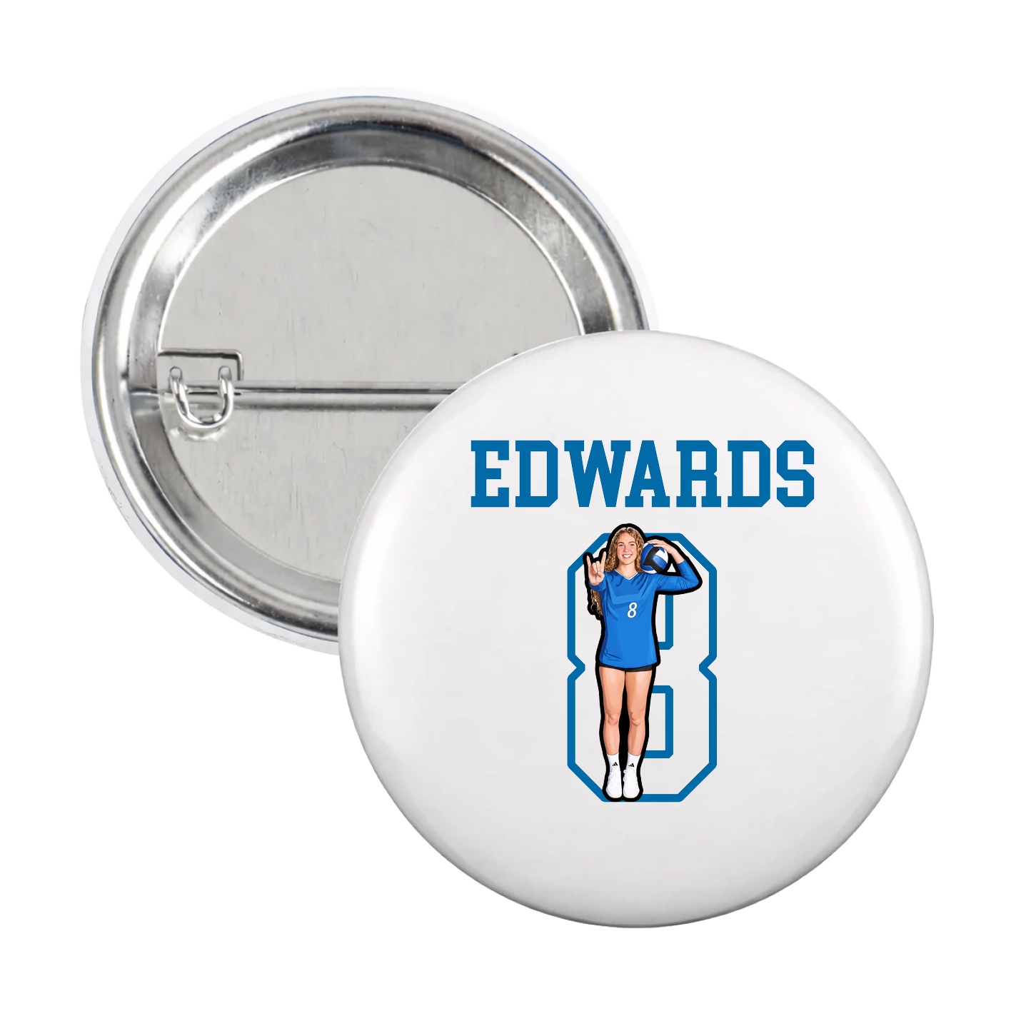 Game Day Button — Shirsey in White