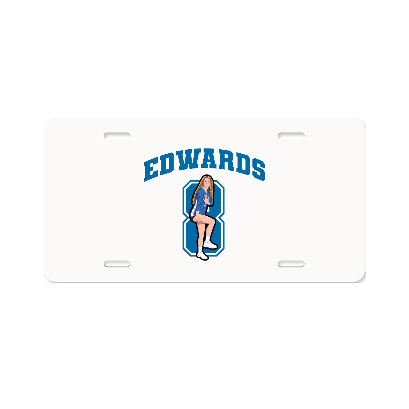 License Plate — Number in Classic