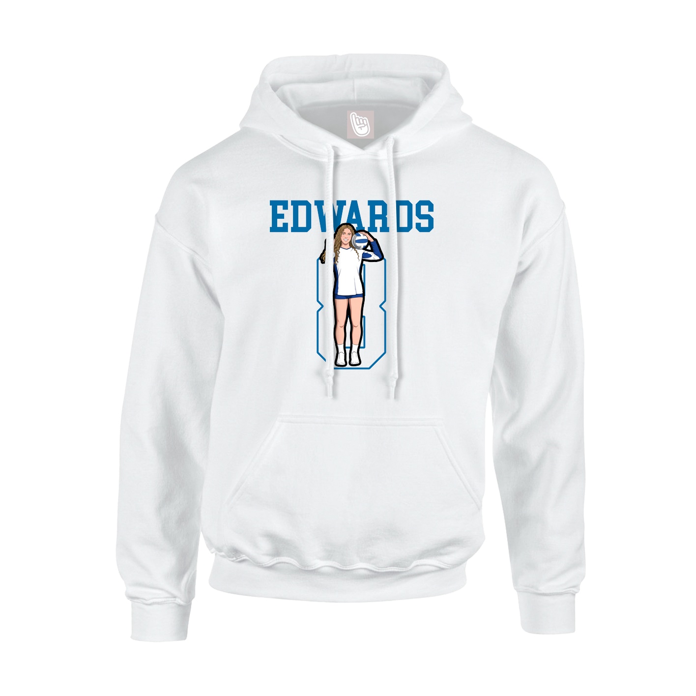 Hoodie — Shirsey in White