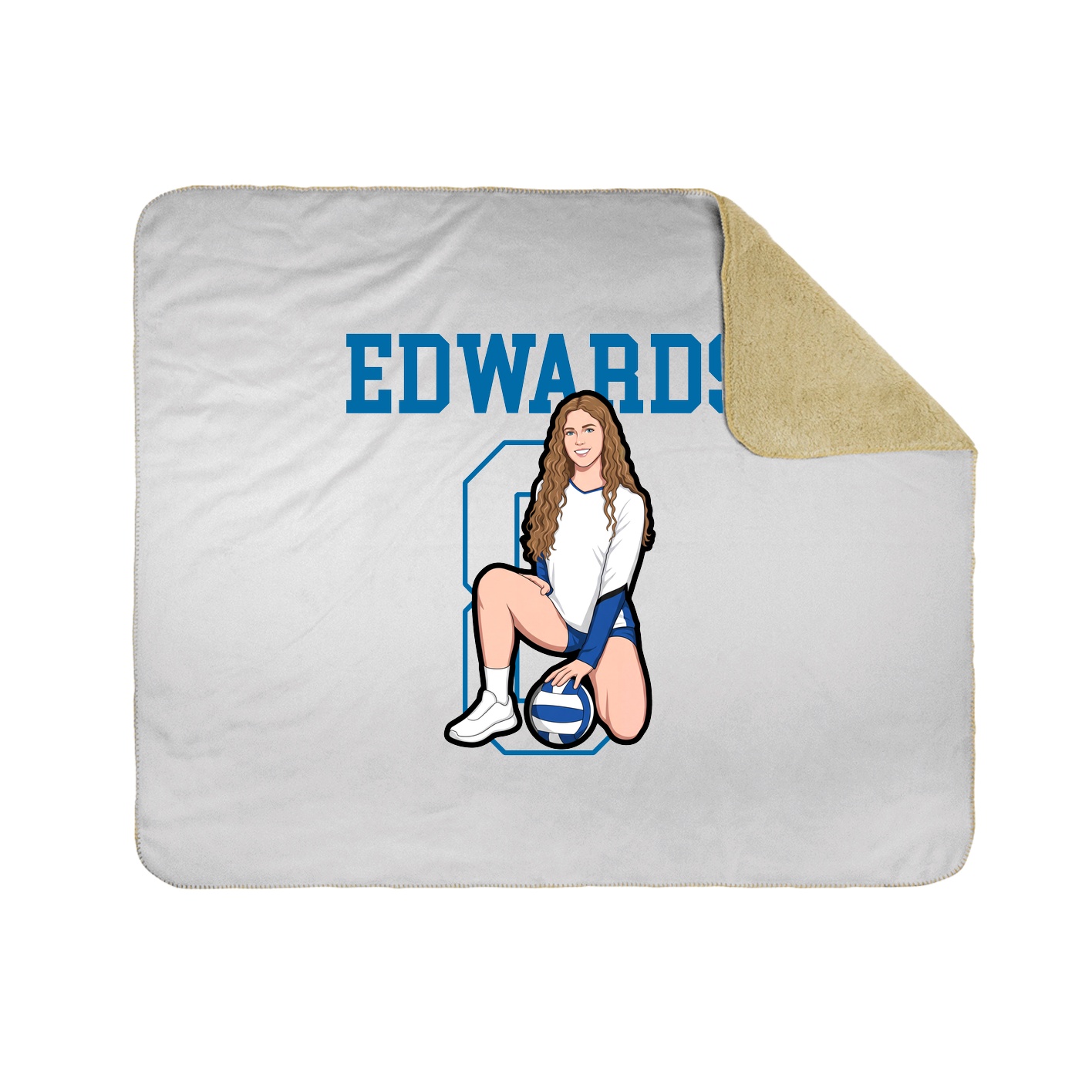 Throw Blanket — Shirsey in White