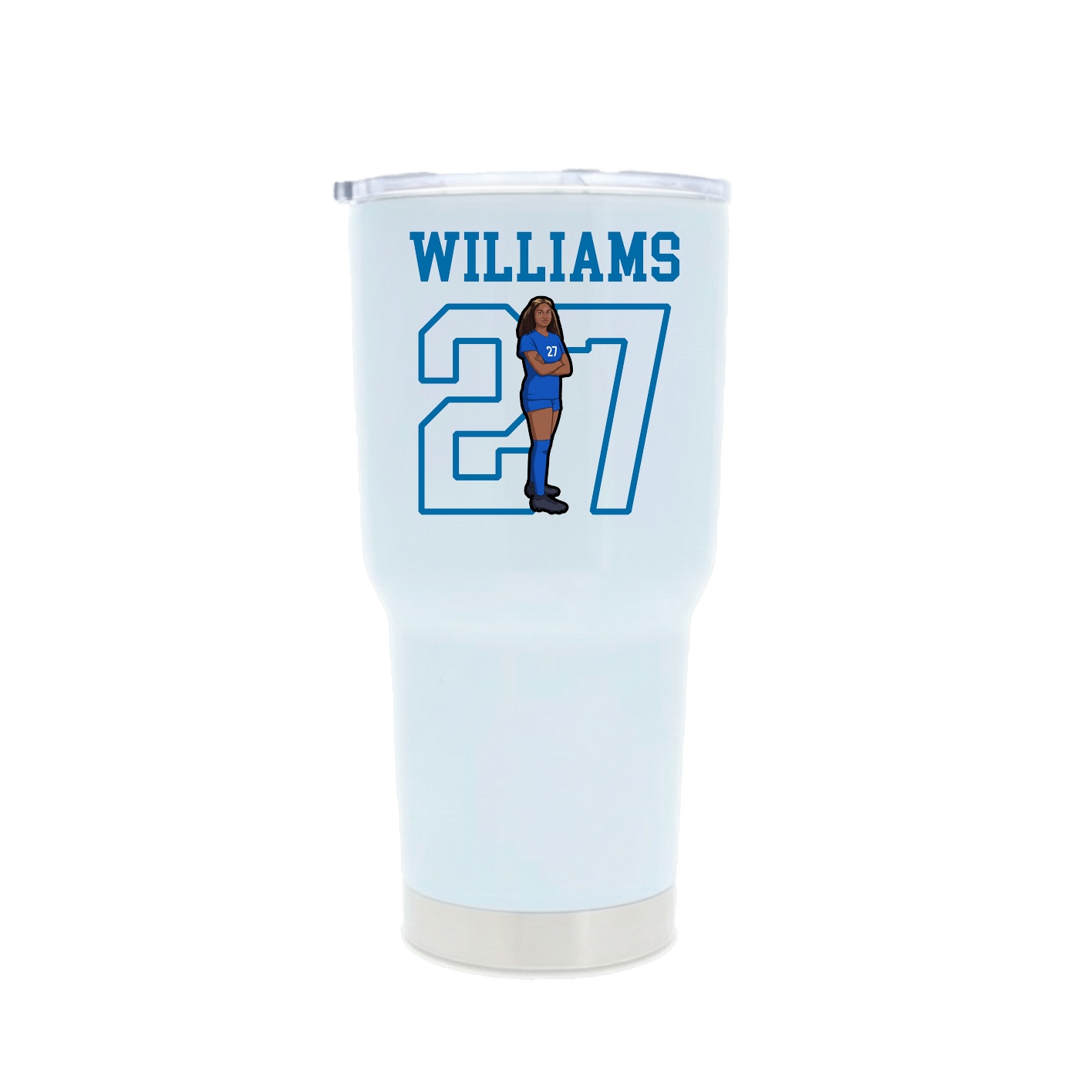 30oz Stainless Steel Tumbler — Shirsey in White