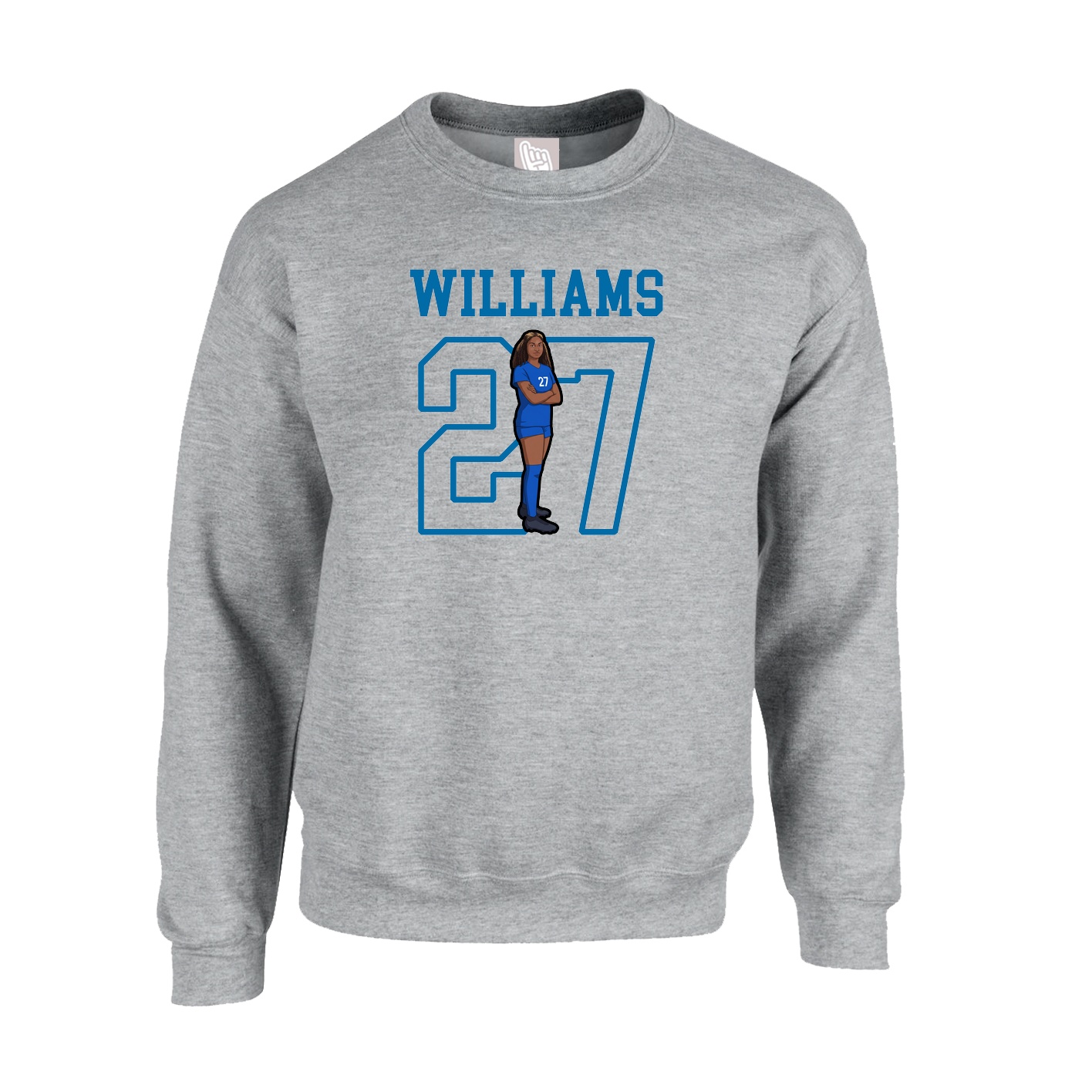 Fleece Crew — Shirsey in Grey