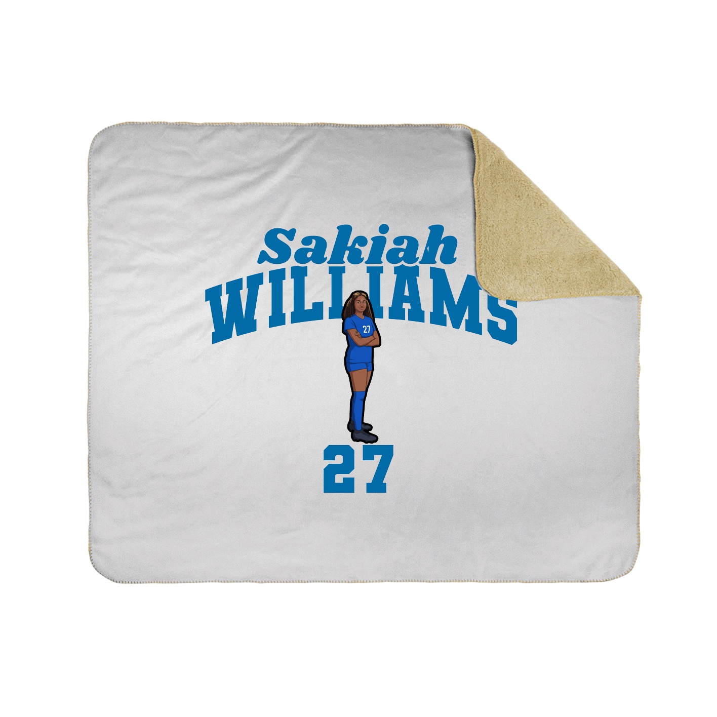 Throw Blanket — Signature Arch in White