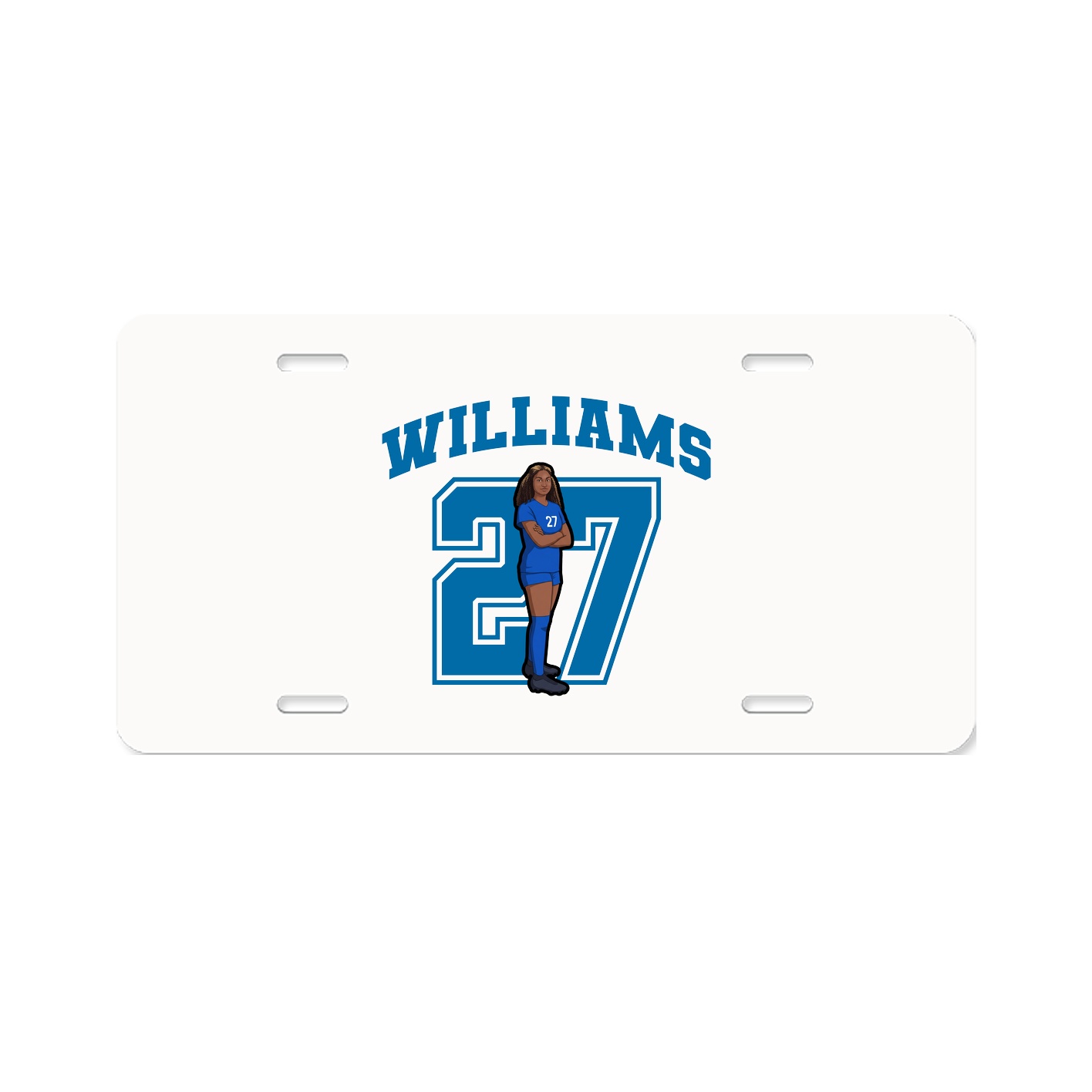 License Plate — Number in Classic