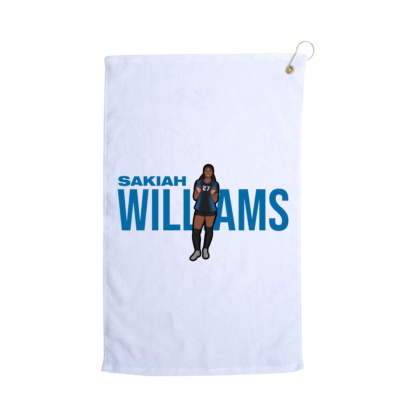 Golf Towel — Player Name in White