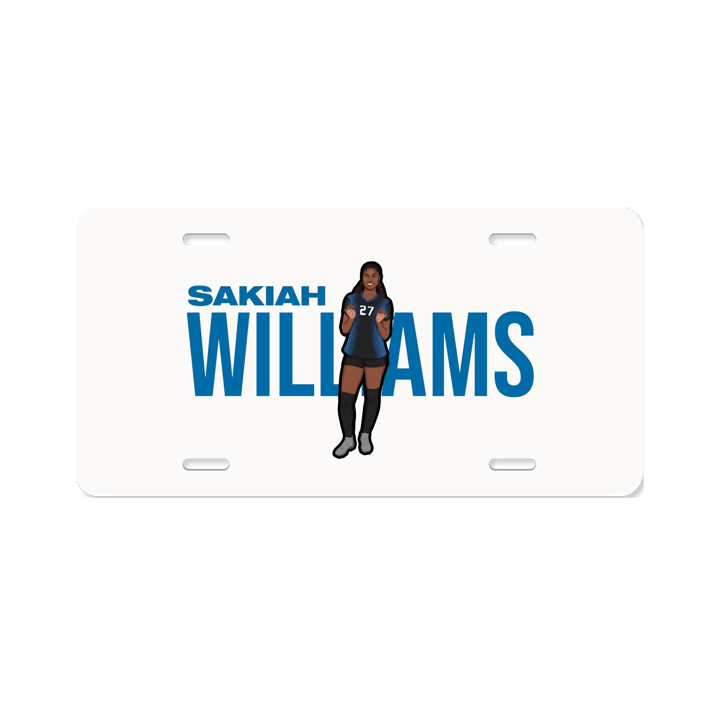 License Plate — Player Name in Classic