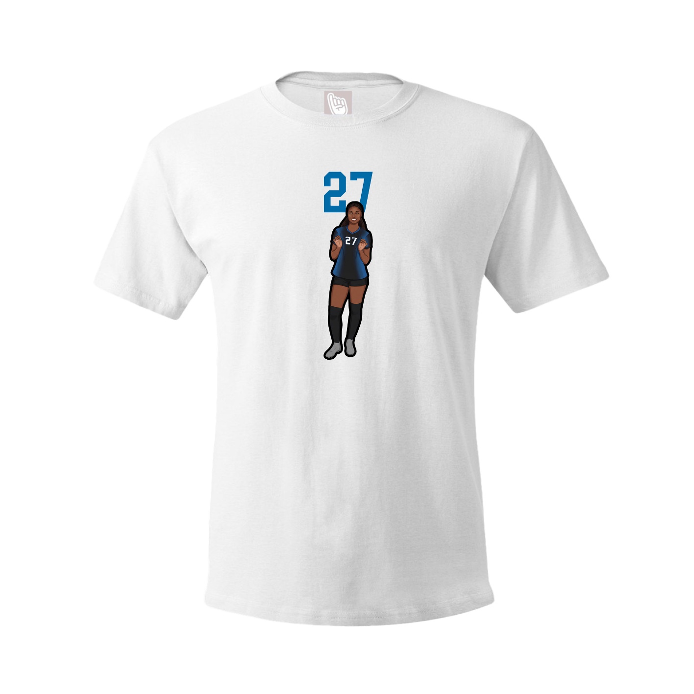 Tee — Number Top in White