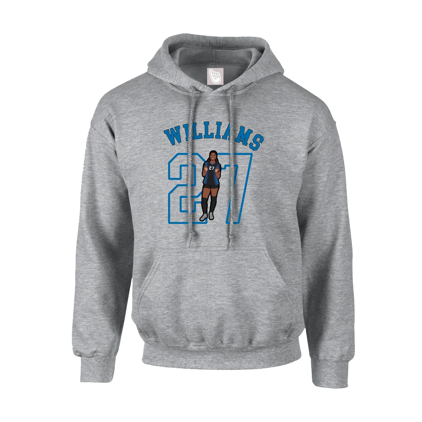 Youth Hoodie — Shirsey Arch in Grey