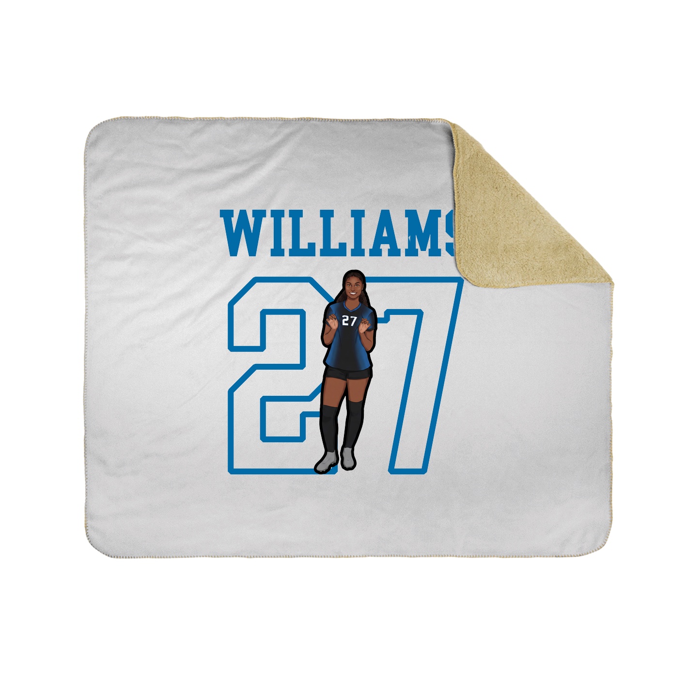 Throw Blanket — Shirsey in White
