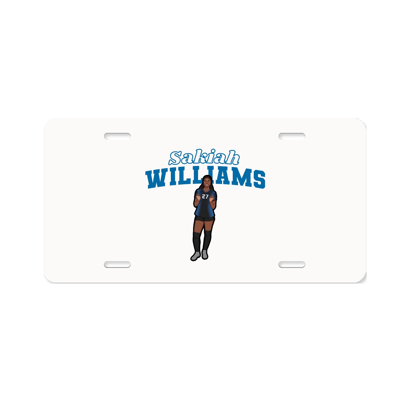 License Plate — Name Arch in Classic