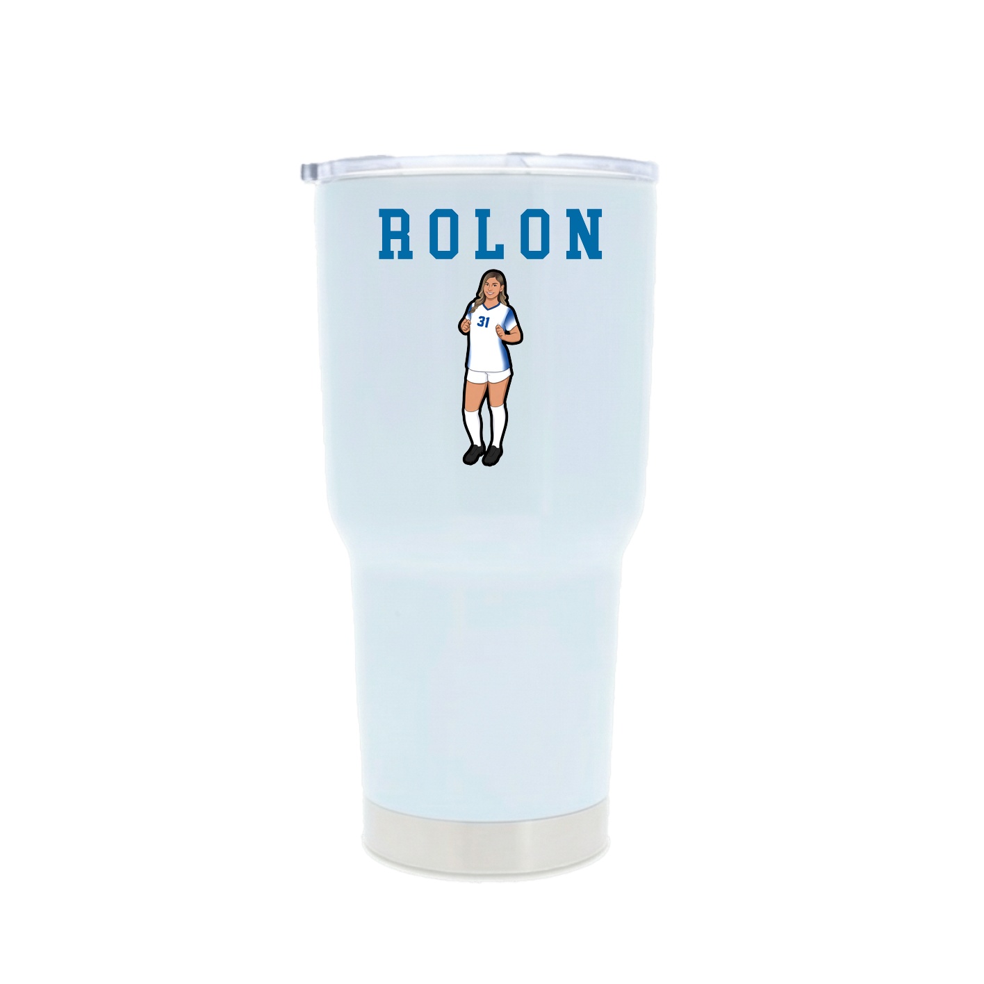 30oz Stainless Steel Tumbler — Shirsey in White