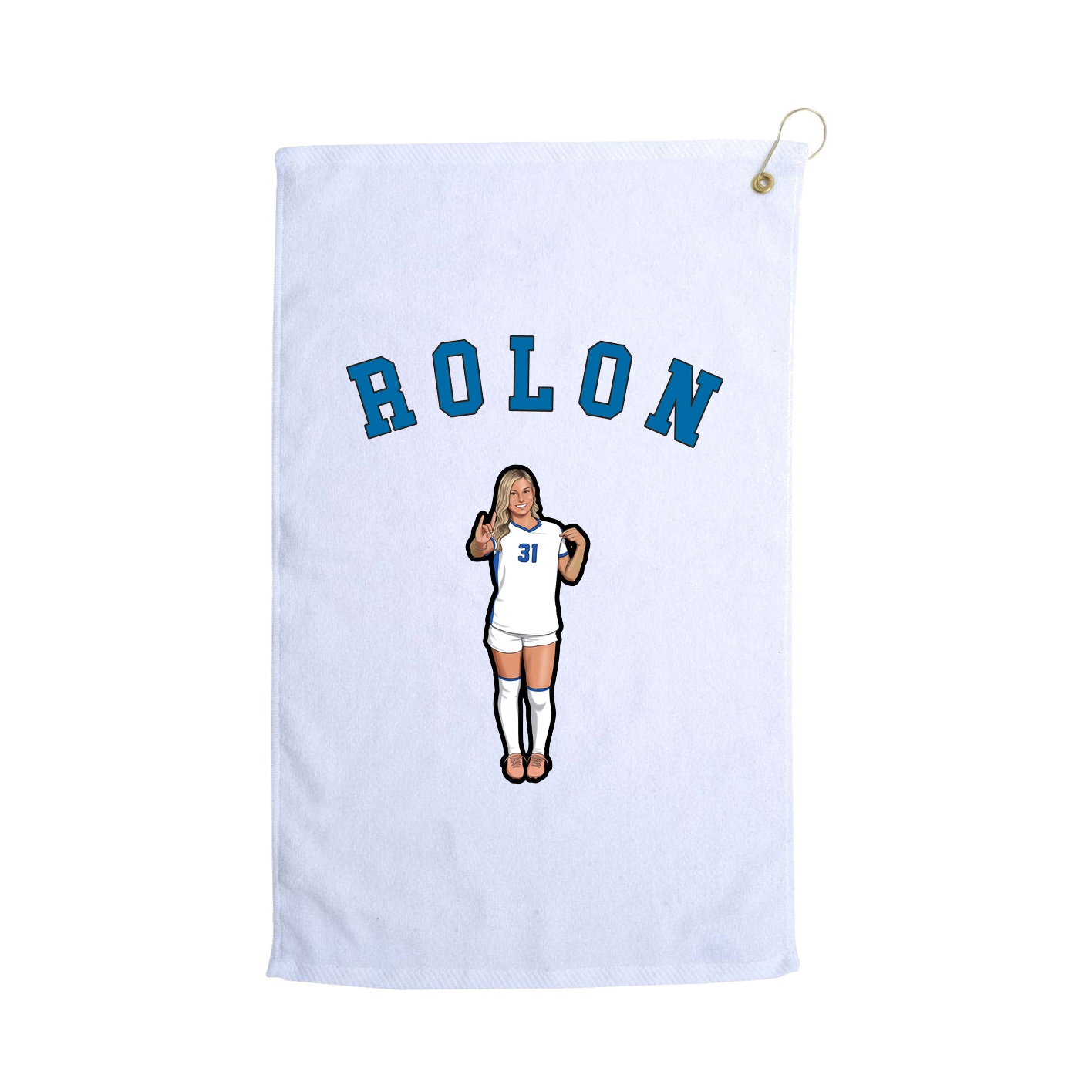 Golf Towel — Shirsey Arch in White