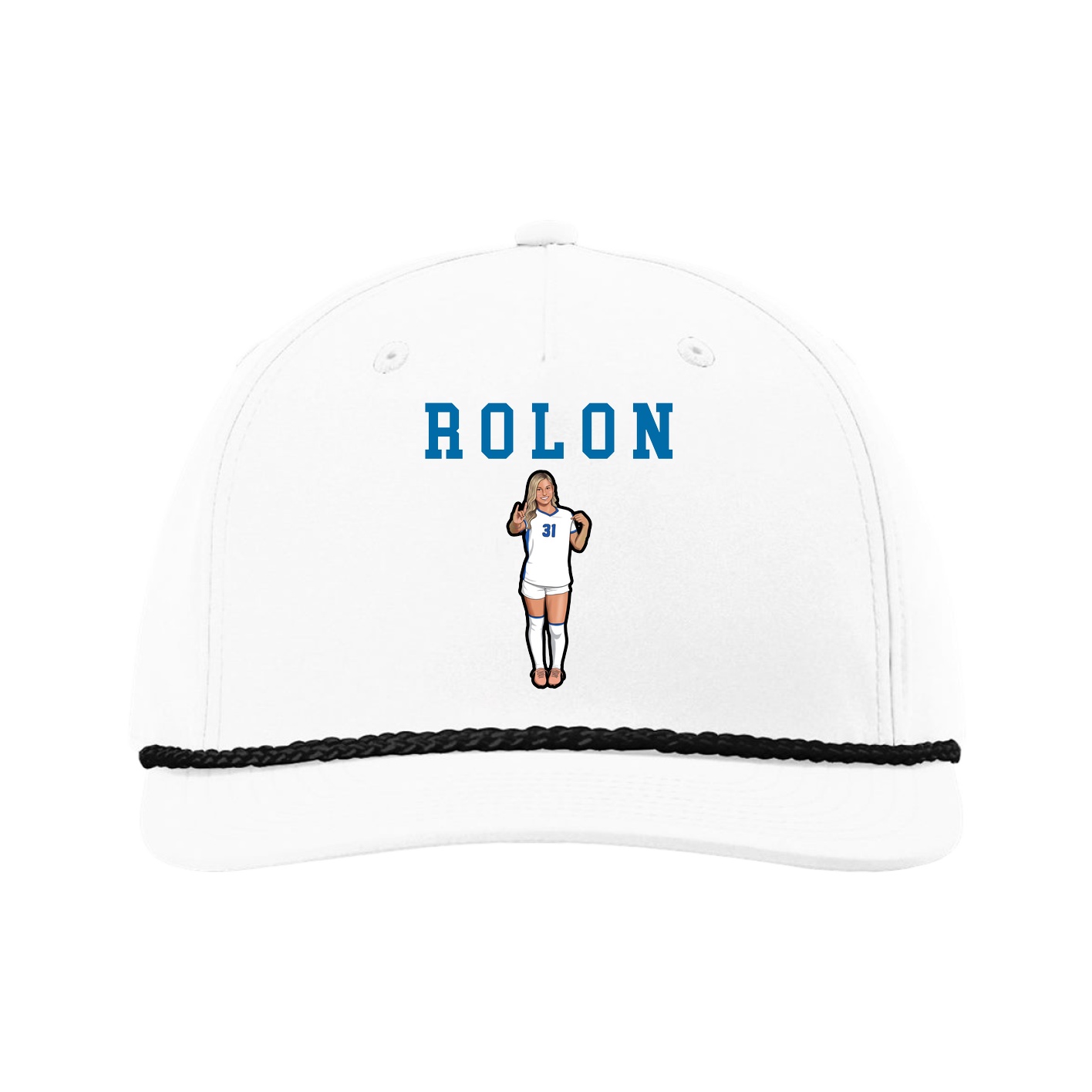 Five-Panel Classic Rope Cap — Shirsey in White