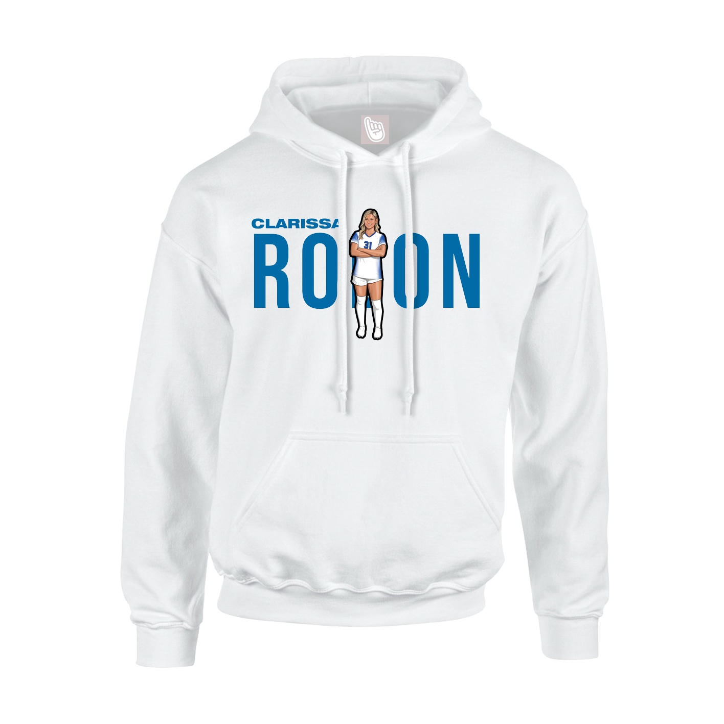 Hoodie — Player Name in White