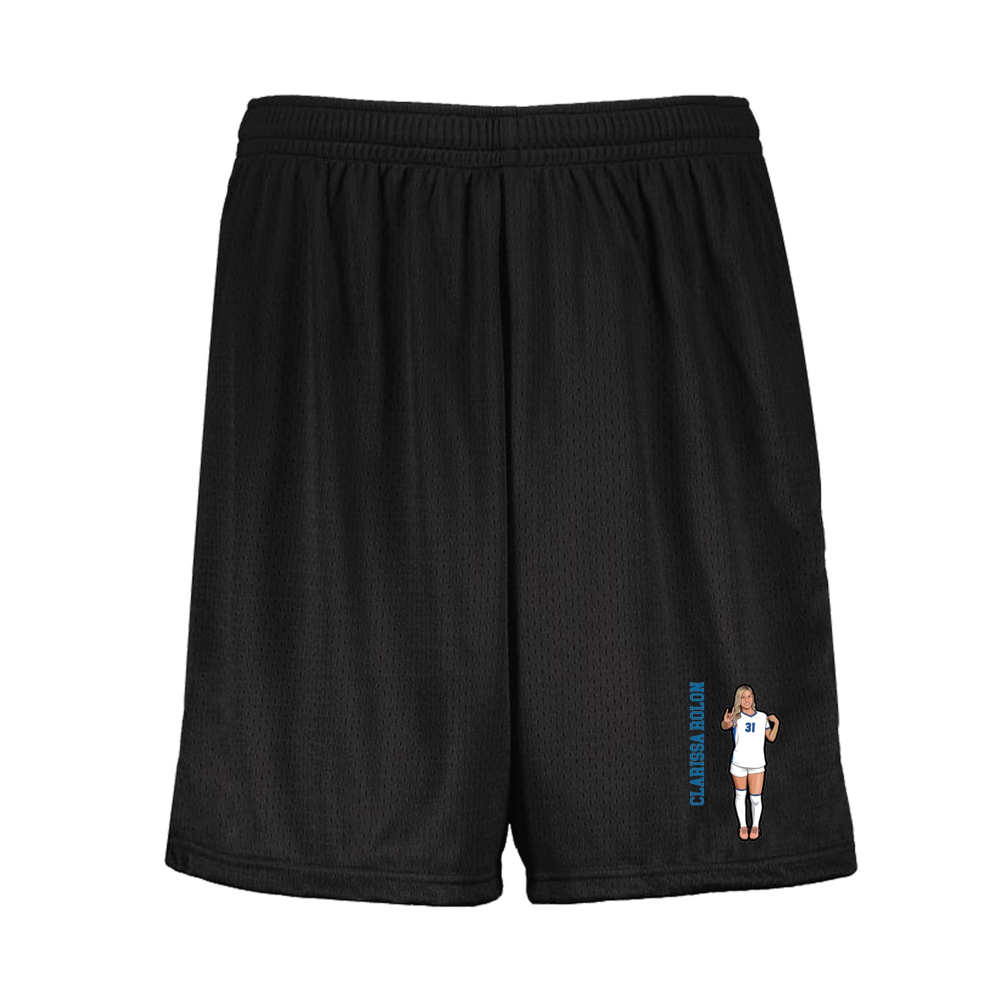 Shorts — Name Vertical in Black