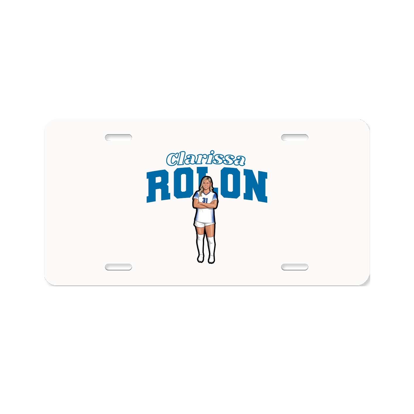 License Plate — Name Arch in Classic