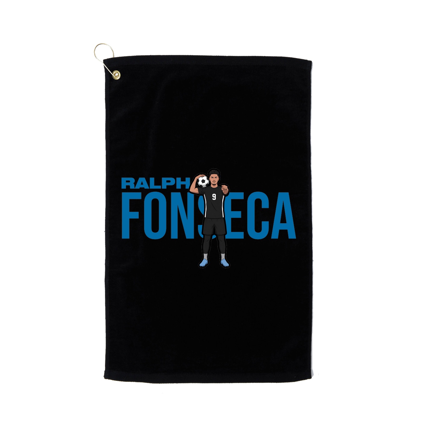 Golf Towel — Player Name in Black