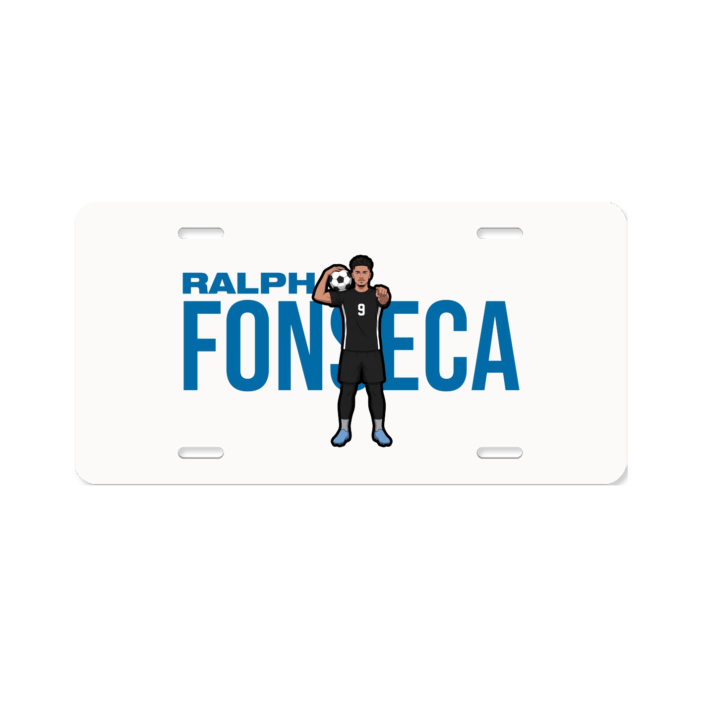 License Plate — Player Name in Classic