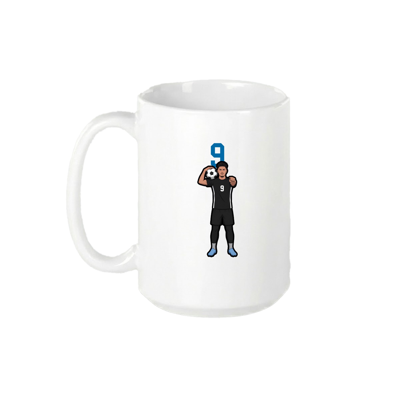 15oz Coffee Mug — Number Top in White