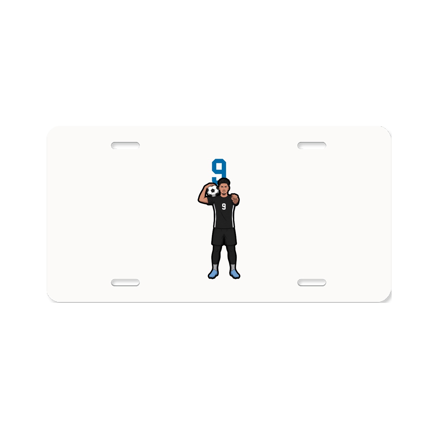 License Plate — Number Top in Classic