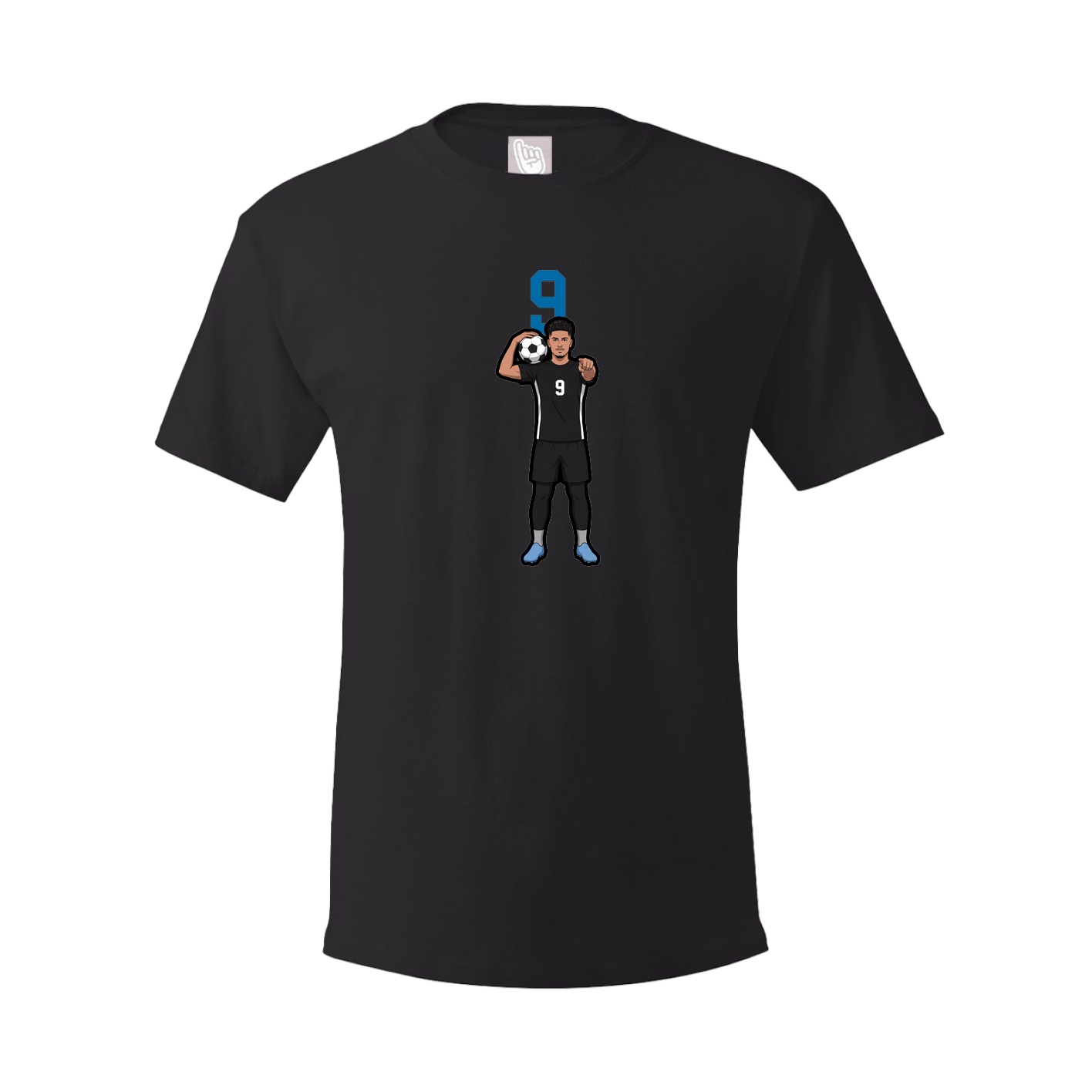 Youth Tee — Number Top in Black