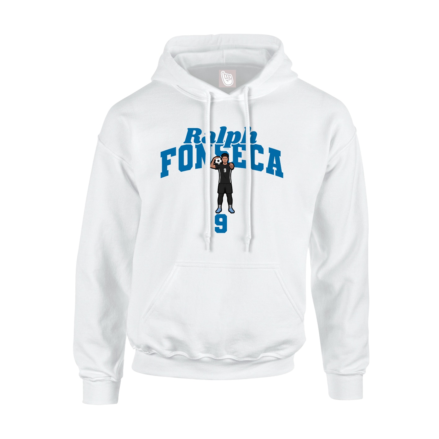 Hoodie — Signature Arch in White