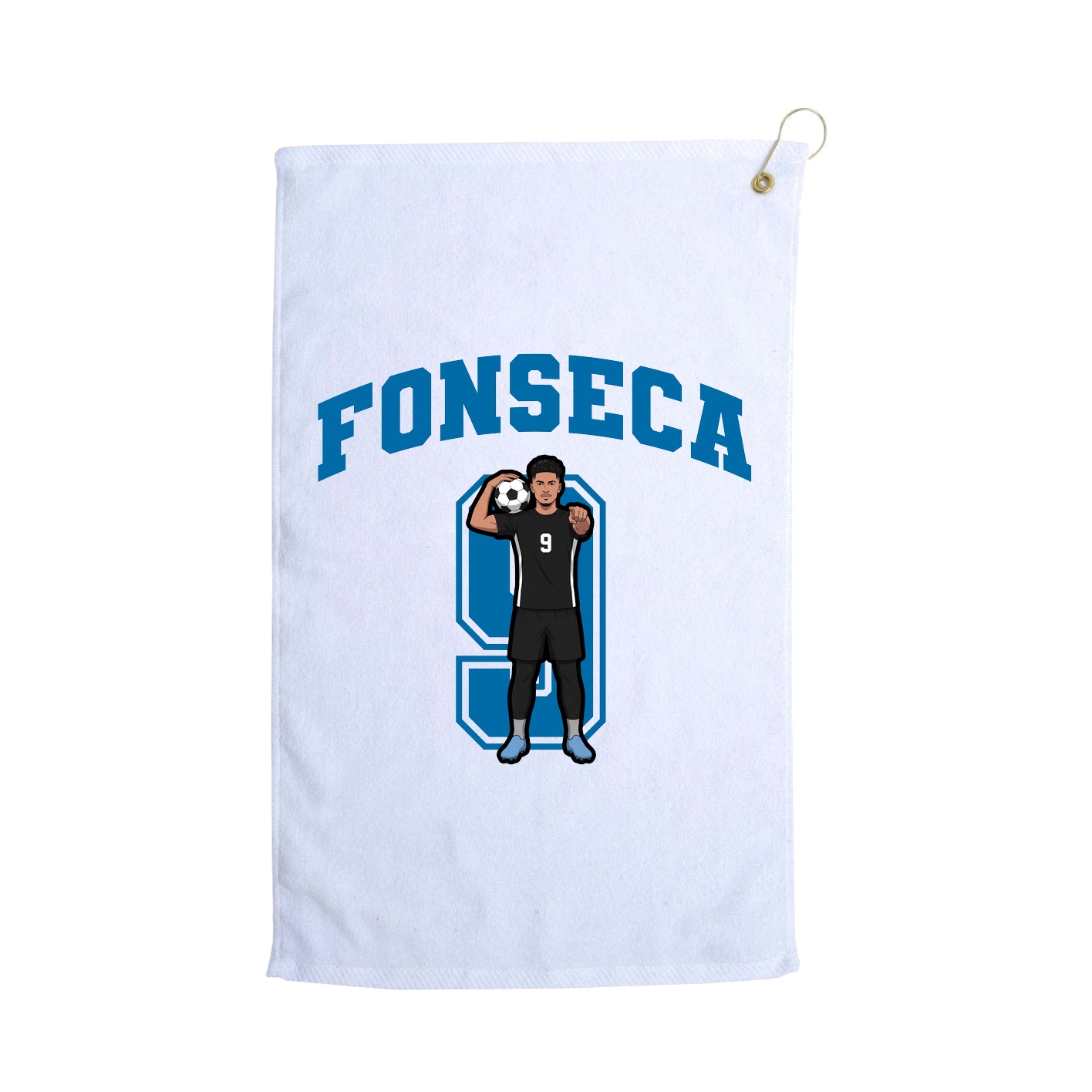Golf Towel — Number in White