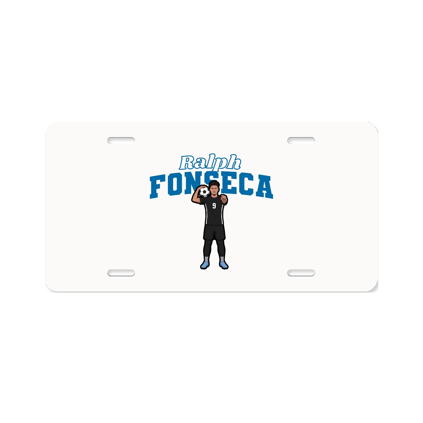 License Plate — Name Arch in Classic
