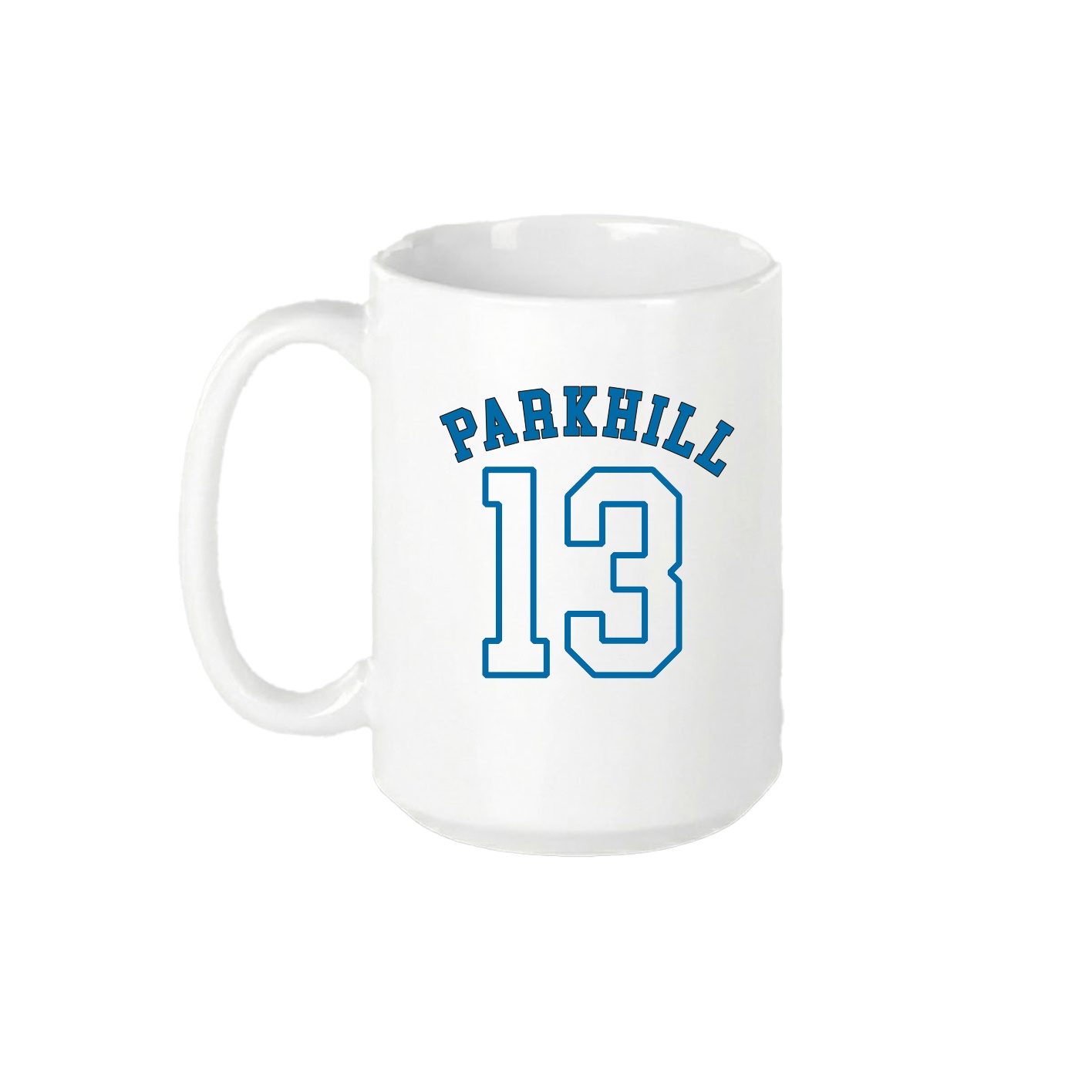 15oz Coffee Mug — Shirsey Arch in White