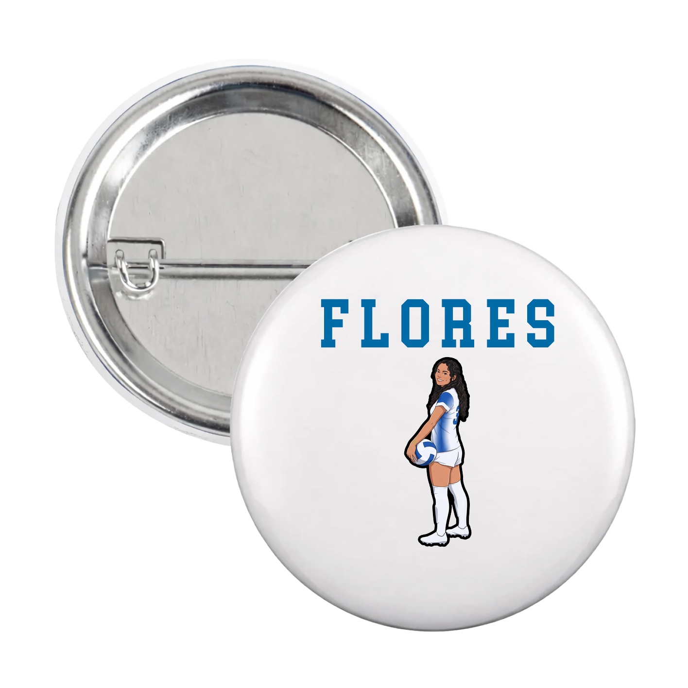 Game Day Button — Shirsey in White