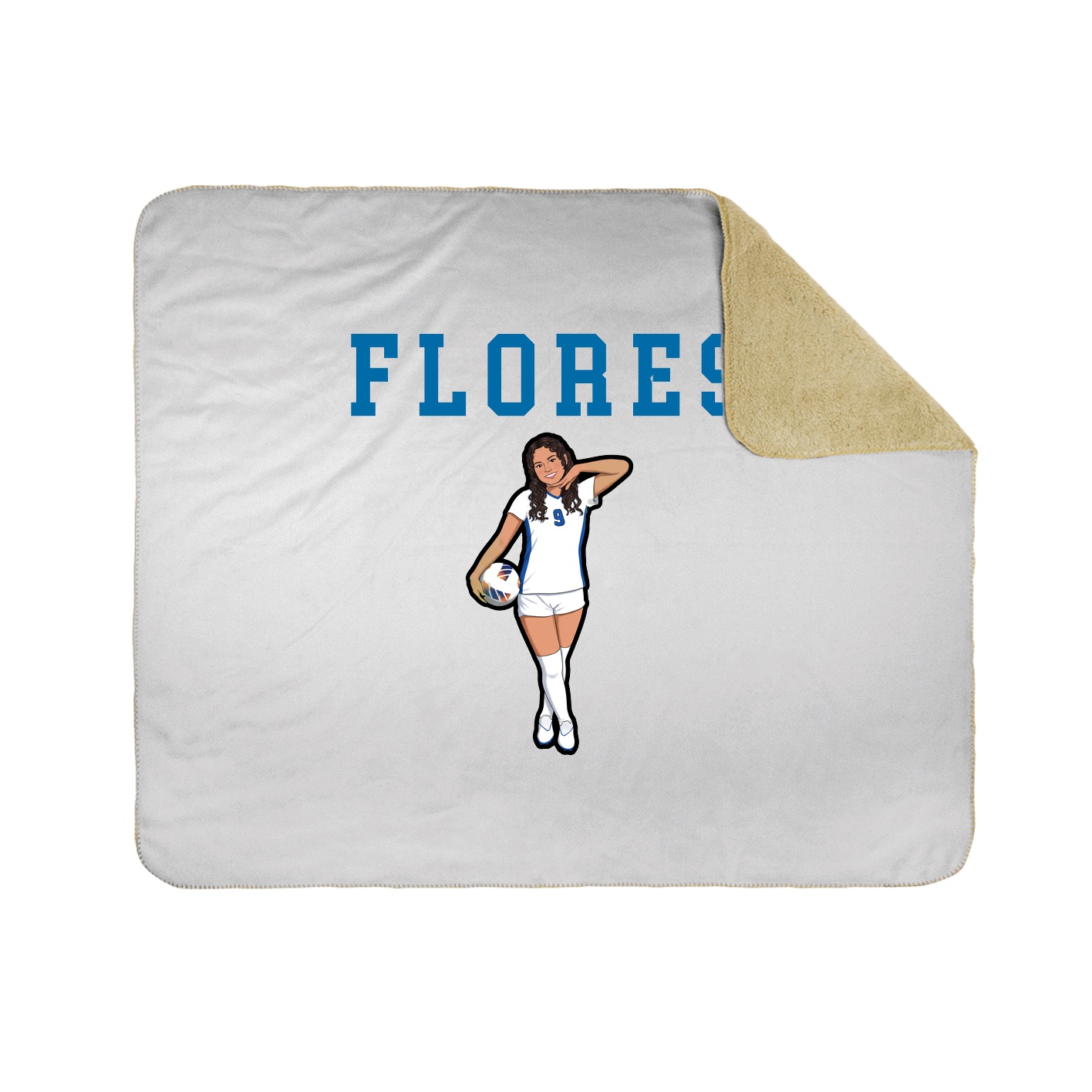 Throw Blanket — Shirsey in White