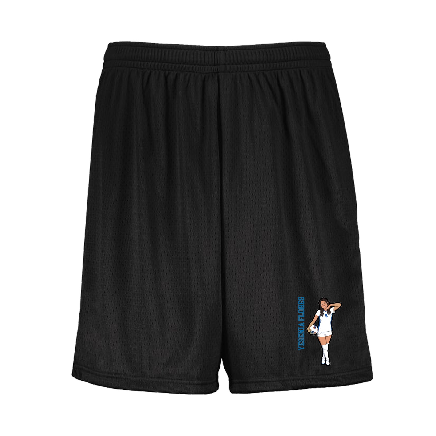 Shorts — Name Vertical in Black