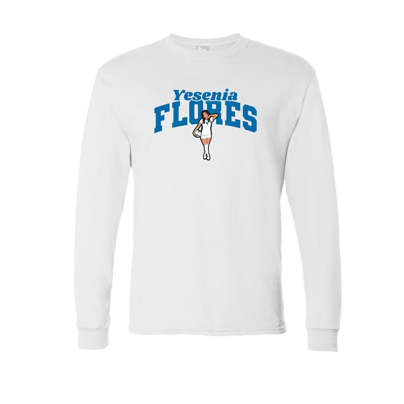 Long Sleeve Tee — Signature Arch in White