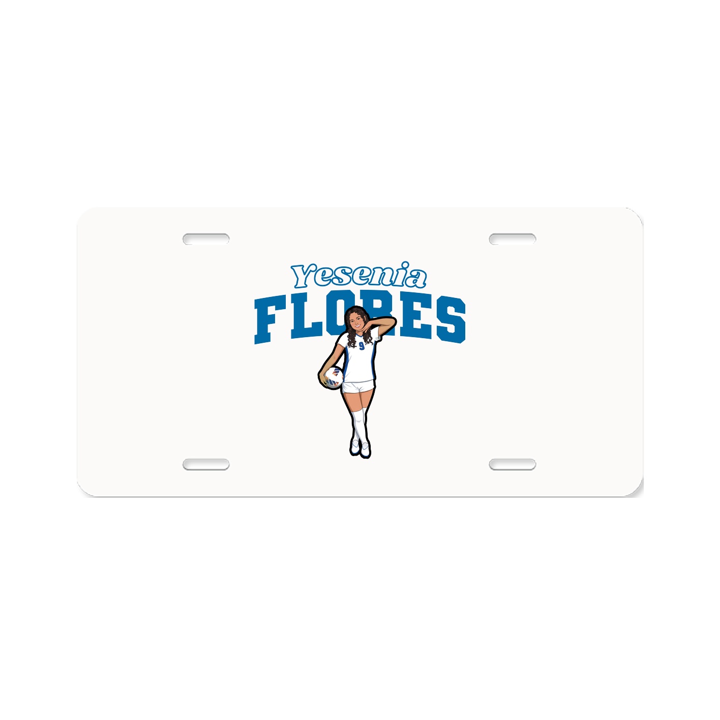 License Plate — Name Arch in Classic
