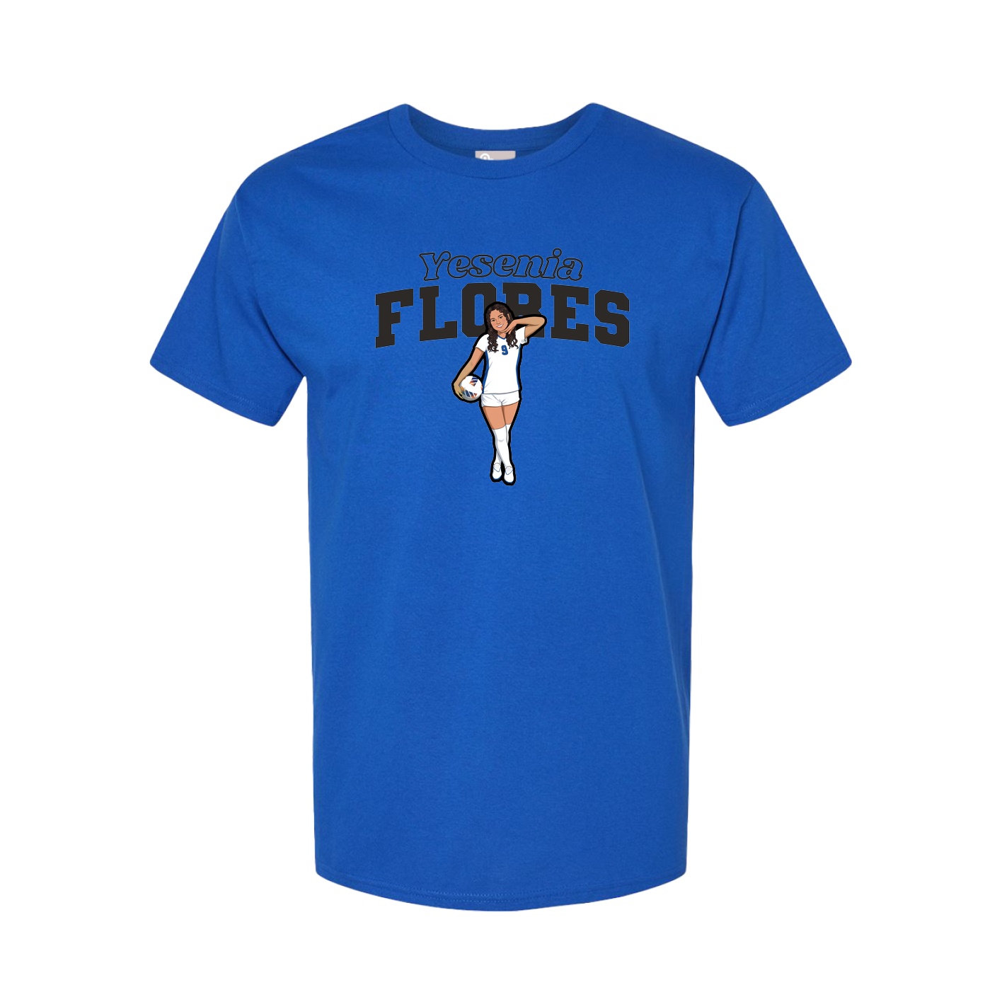 Youth Tee — Name Arch in Royal