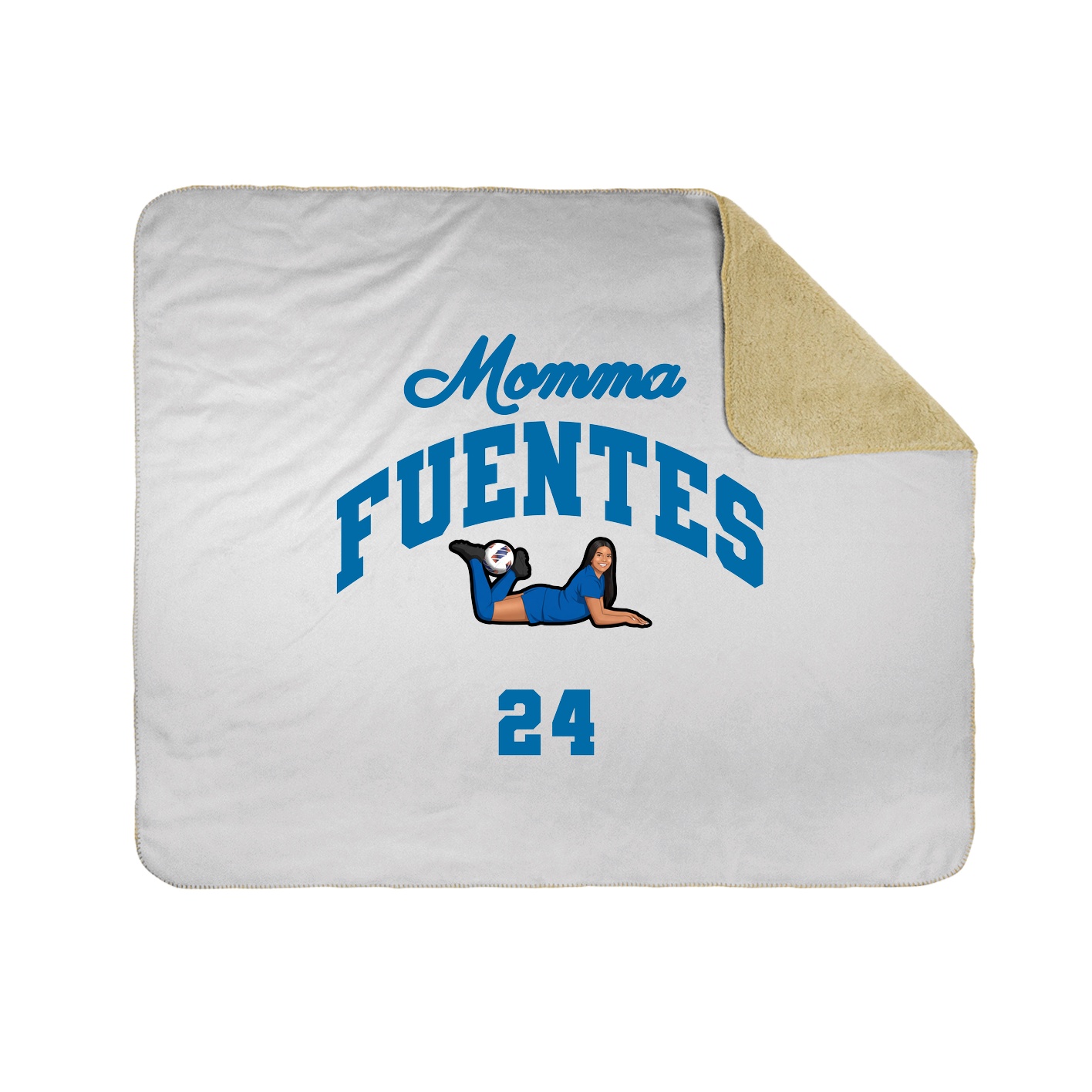 Throw Blanket — Mothers Day Arch in White