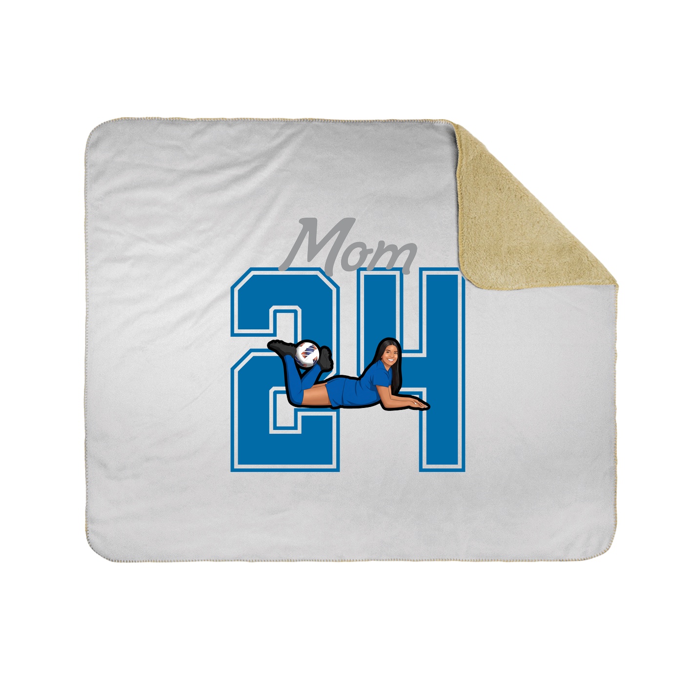 Throw Blanket — Mothers Day Shirsey in White