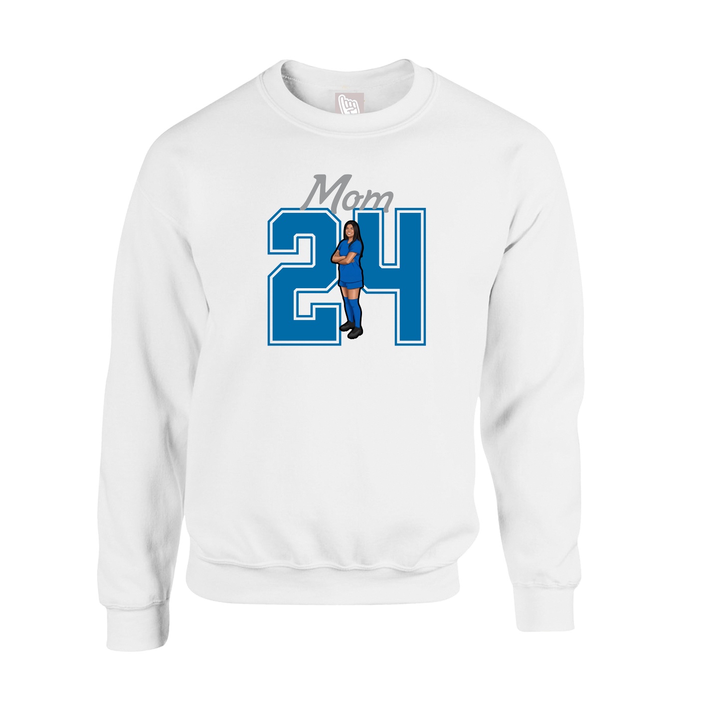 Fleece Crew — Mothers Day Shirsey in White