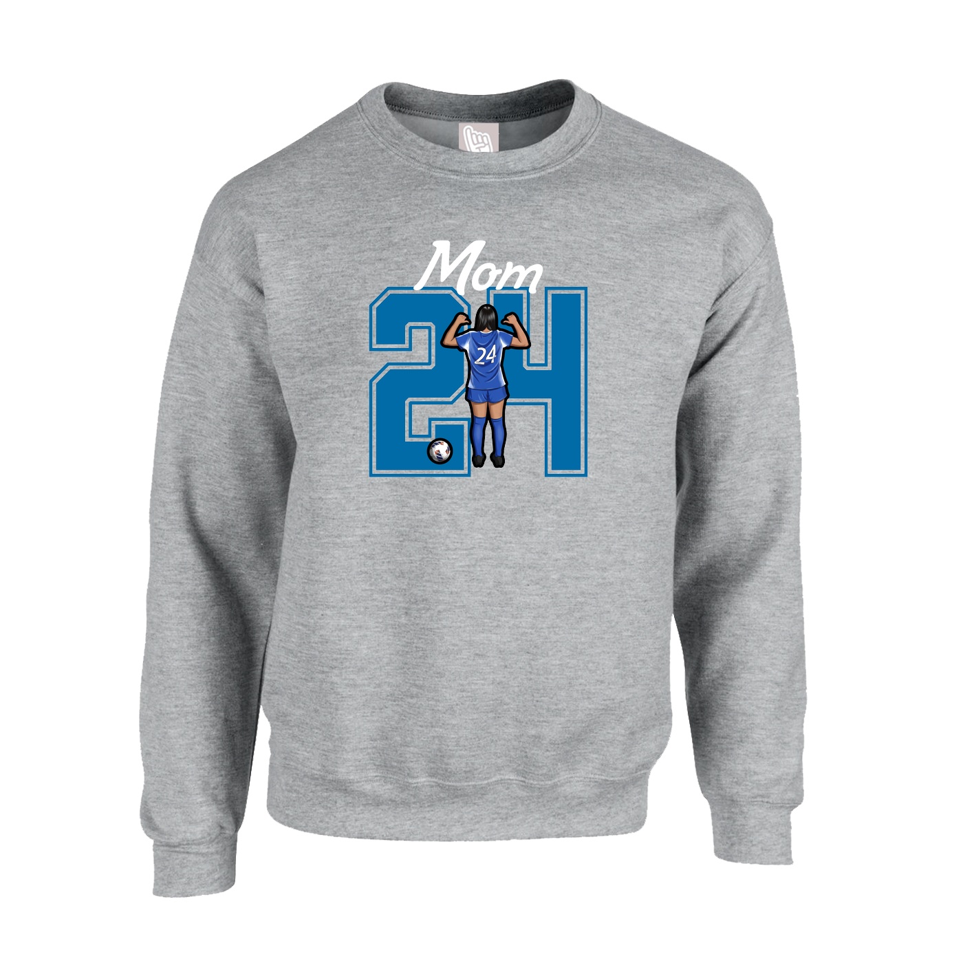 Fleece Crew — Mothers Day Shirsey in Grey