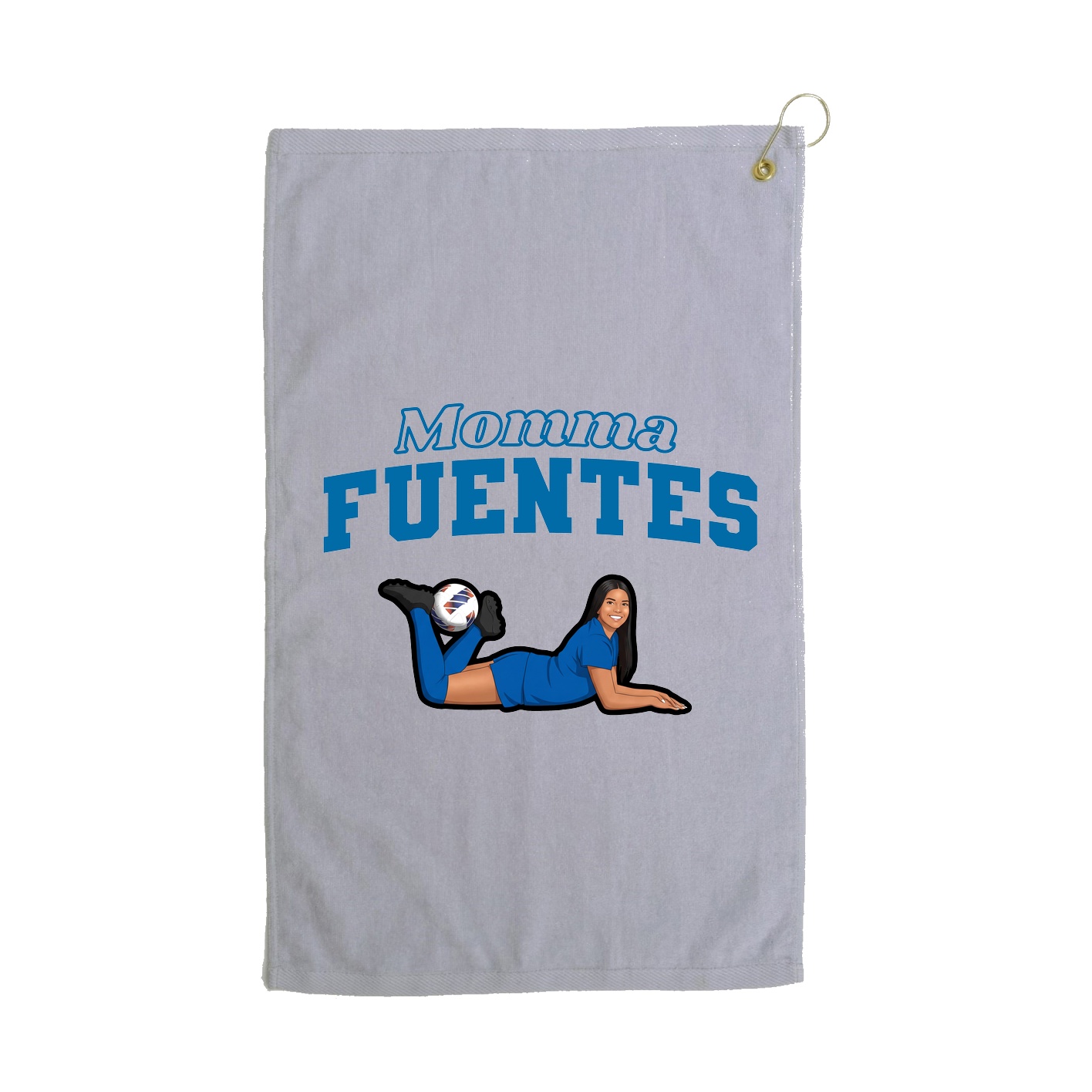 Golf Towel — Mothers Day Block in Grey